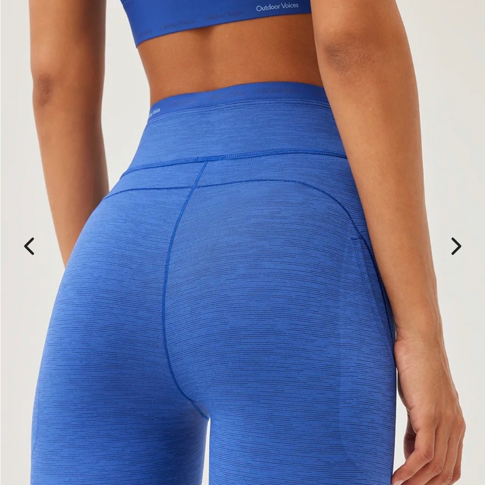 NWT Outdoor Voices Tech Sweat 7/8 Leggings & Matching Sports Bra